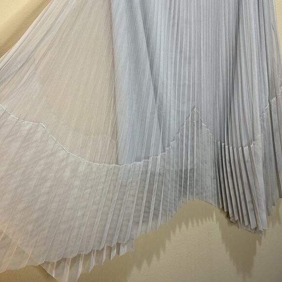 All Saints Lerin Midi Skirt - Light Gray Size 0 - Picture 3 of 10